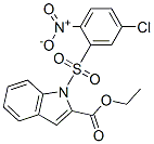 ethyl 1-(5-chloro-2-nitro-phenyl)sulfonylindole-2-carboxylate CAS#: 173908-27-5