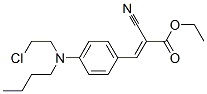 ethyl 3-[4-[butyl(2-chloroethyl)amino]phenyl]-2-cyanoacrylate CAS#: 4361-84-6