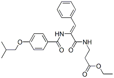 ethyl 3-[[(Z)-2-[[4-(2-methylpropoxy)benzoyl]amino]-3-phenyl-prop-2-en oyl]amino]propanoate CAS#: 172798-62-8