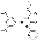 ethyl (E)-3-[(2,6-dimethoxypyrimidin-4-yl)amino]-2-[(2-methylphenyl)ca rbamoyl]prop-2-enoate CAS#: 172753-11-6