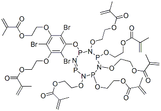 (hepta(methacryloxyethoxy))(2,4,6-tribromophenoxy)cyclotetraphosphazene CAS#: 156147-85-2