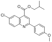 isobutyl 6-chloro-2-(4-methoxyphenyl)-4-quinolinecarboxylate CAS#: 355421-20-4