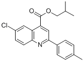 isobutyl 6-chloro-2-(4-methylphenyl)-4-quinolinecarboxylate CAS#: 355421-09-9