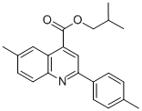 isobutyl 6-methyl-2-(4-methylphenyl)-4-quinolinecarboxylate CAS#: 355421-04-4