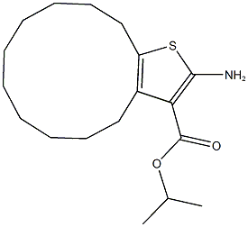 isopropyl 2-amino-4,5,6,7,8,9,10,11,12,13-decahydrocyclododeca[b]thiophene-3-carboxylate CAS#: 350997-38-5