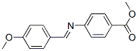 methyl 4-[[(4-methoxyphenyl)methylene-]amino]benzoate CAS#: 4112-08-7
