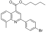 pentyl 2-(4-bromophenyl)-8-methyl-4-quinolinecarboxylate CAS#: 355419-70-4