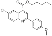 pentyl 6-chloro-2-(4-methoxyphenyl)-4-quinolinecarboxylate CAS#: 355421-21-5