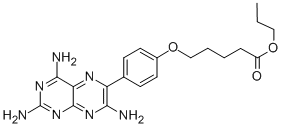 propyl 5-[4-(2,4,7-triaminopteridin-6-yl)phenoxy]pentanoate CAS#: 167224-20-6