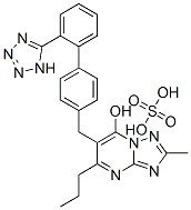 s-triazolo(1,5-a)pyrimidin-7-ol, 2-methyl-5-propyl-6-((2'-(1H-tetrazol-5-yl) (1,1'-biphenyl)-4-yl)methyl)-, sulfate CAS#: 151733-55-0