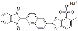 sodium 2-[2-(2,3-dihydro-1,3-dioxo-1H-inden-2-yl)-6-quinolyl]-6-methylbenzothiazole-7-sulphonate CAS#: 4121-67-9