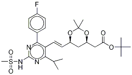 tert-Butyl-7-[4-(4-fluorophenyl)-6-isopropyl-2-mesylaminopyrimidin-5-yl]-(3R,5S)-isopropylidine-(E)-6-heptenoate CAS#: 371775-73-4