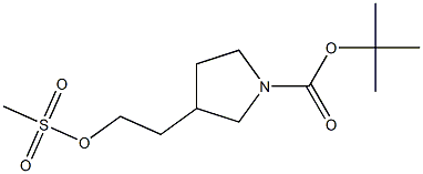 tert-butyl 3-(2-((Methylsulfonyl)oxy)ethyl)pyrrolidine-1-carboxylate CAS#: 160132-53-6