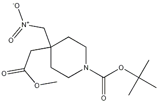 tert-butyl 4-(2-methoxy-2-oxoethyl)-4-(nitromethyl)piperidine-1-carboxylate CAS#: 169206-66-0