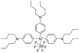 tris[4-(dibutylamino)phenyl]ammoniumyl hexafluoroantimonate(1-) CAS#: 41494-35-3