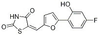 2,4-Thiazolidinedione, 5-[[5-(4-fluoro-2-hydroxyphenyl)-2-furanyl]Methylene]- CAS#: 1138220-19-5