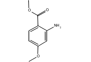 Structure of 2-AMINO-4-METHOXY-BENZOIC ACID METHYL ESTER CAS# 50413-30-4