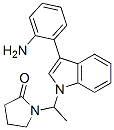 1-[1-[3-(2-Aminophenyl)-1H-indol-1-yl]ethyl]pyrrolidin-2-one CAS#: 55669-92-6