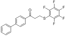 1-[1,1'-BIPHENYL]-4-YL-3-[(2,3,4,5,6-PENTAFLUOROPHENYL)SULFANYL]-1-PROPANONE CAS#: 477320-08-4