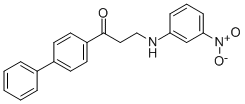 1-[1,1'-BIPHENYL]-4-YL-3-(3-NITROANILINO)-1-PROPANONE CAS#: 477333-92-9