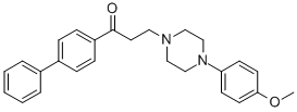 1-[1,1'-BIPHENYL]-4-YL-3-[4-(4-METHOXYPHENYL)PIPERAZINO]-1-PROPANONE CAS#: 477328-91-9