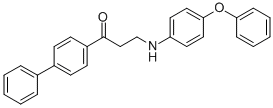 1-[1,1'-BIPHENYL]-4-YL-3-(4-PHENOXYANILINO)-1-PROPANONE CAS#: 477334-10-4