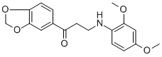 1-(1,3-BENZODIOXOL-5-YL)-3-(2,4-DIMETHOXYANILINO)-1-PROPANONE CAS#: 477319-03-2