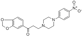 1-(1,3-BENZODIOXOL-5-YL)-3-[4-(4-NITROPHENYL)PIPERAZINO]-1-PROPANONE CAS#: 477328-85-1