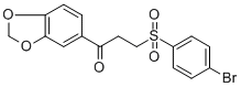 1-(1,3-BENZODIOXOL-5-YL)-3-[(4-BROMOPHENYL)SULFONYL]-1-PROPANONE CAS#: 477334-46-6