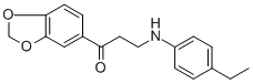 1-(1,3-BENZODIOXOL-5-YL)-3-(4-ETHYLANILINO)-1-PROPANONE CAS#: 477320-40-4