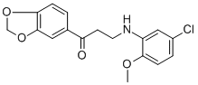 1-(1,3-BENZODIOXOL-5-YL)-3-(5-CHLORO-2-METHOXYANILINO)-1-PROPANONE CAS#: 477328-94-2