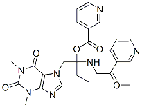 [1-(1,3-dimethyl-2,6-dioxo-purin-7-yl)-3-[methyl-[2-(pyridine-3-carbon yloxy)ethyl]amino]propan-2-yl] pyridine-3-carboxylate CAS#: 47798-98-1