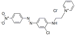 1-[2-[[2-chloro-4-[(4-nitrophenyl)azo]phenyl]amino]ethyl]pyridinium chloride CAS#: 59827-64-4