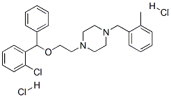1-[2-[(2-chlorophenyl)phenylmethoxy]ethyl]-4-[(o-tolyl)methyl]piperazine dihydrochloride CAS#: 5576-62-5