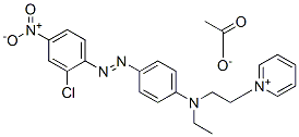 1-[2-[[4-[(2-chloro-4-nitrophenyl)azo]phenyl]ethylamino]ethyl]pyridinium acetate CAS#: 59709-10-3