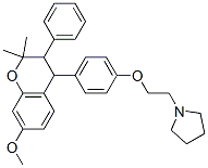 1-[2-[4-(2,2-Dimethyl-7-methoxy-3-phenylchroman-4-yl)phenoxy]ethyl]pyrrolidine CAS#: 51423-20-2
