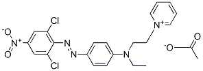 1-[2-[[4-[(2,6-dichloro-4-nitrophenyl)azo]phenyl]ethylamino]ethyl]pyridinium acetate CAS#: 59709-07-8