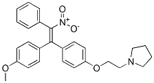 1-[2-[4-[(Z)-1-(4-Methoxyphenyl)-2-nitro-2-phenylethenyl]phenoxy]ethyl]pyrrolidine CAS#: 52235-18-4