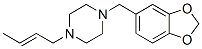 1-(2-Butenyl)-4-[(1,3-benzodioxol-5-yl)methyl]piperazine CAS#: 55436-37-8