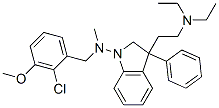 1-[(2-Chloro-3-methoxybenzyl)methylamino]-3-[2-(diethylamino)ethyl]-3-phenylindoline CAS#: 47739-68-4