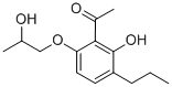 1-[2-HYDROXY-6-(2-HYDROXYPROPOXY)-3-PROPYLPHENYL]ETHAN-1-ONE CAS#: 58974-96-2