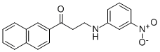 1-(2-NAPHTHYL)-3-(3-NITROANILINO)-1-PROPANONE CAS#: 477334-09-1