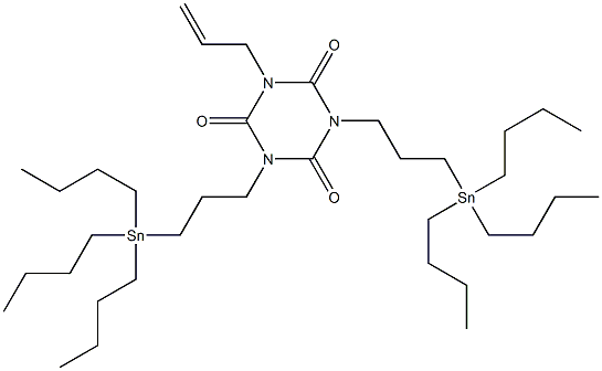 1-(2-Propenyl)-3,5-bis[3-(tributylstannyl)propyl]-1,3,5-triazine-2,4,6(1H,3H,5H)-trione CAS#: 53888-70-3
