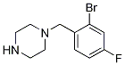 1-[(2-bromo-4-fluorophenyl)methyl]piperazine CAS#: 460094-97-7