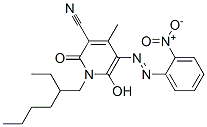 1-(2-ethylhexyl)-1,2-dihydro-6-hydroxy-4-methyl-5-[(2-nitrophenyl)azo]-2-oxonicotinonitrile CAS#: 51249-07-1