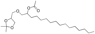 1-[(2,2-Dimethyl-1,3-dioxolan-4-yl)methoxy]hexadecan-2-ol acetate CAS#: 56599-80-5