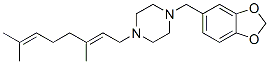 1-[(2E)-3,7-Dimethyl-2,6-octadienyl]-4-[(1,3-benzodioxol-5-yl)methyl]piperazine CAS#: 55436-44-7