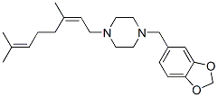1-[(2Z)-3,7-Dimethyl-2,6-octadienyl]-4-[(1,3-benzodioxol-5-yl)methyl]piperazine CAS#: 55436-45-8