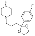 1-(3-[2-(4-Fluorophenyl)-[1,3]dioxolan-2-yl]propyl)piperazine CAS#: 55846-41-8