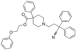 1-(3-Cyano-3,3-diphenylpropyl)-4-phenyl-4-piperidinecarboxylic acid 2-phenoxyethyl ester CAS#: 54063-45-5